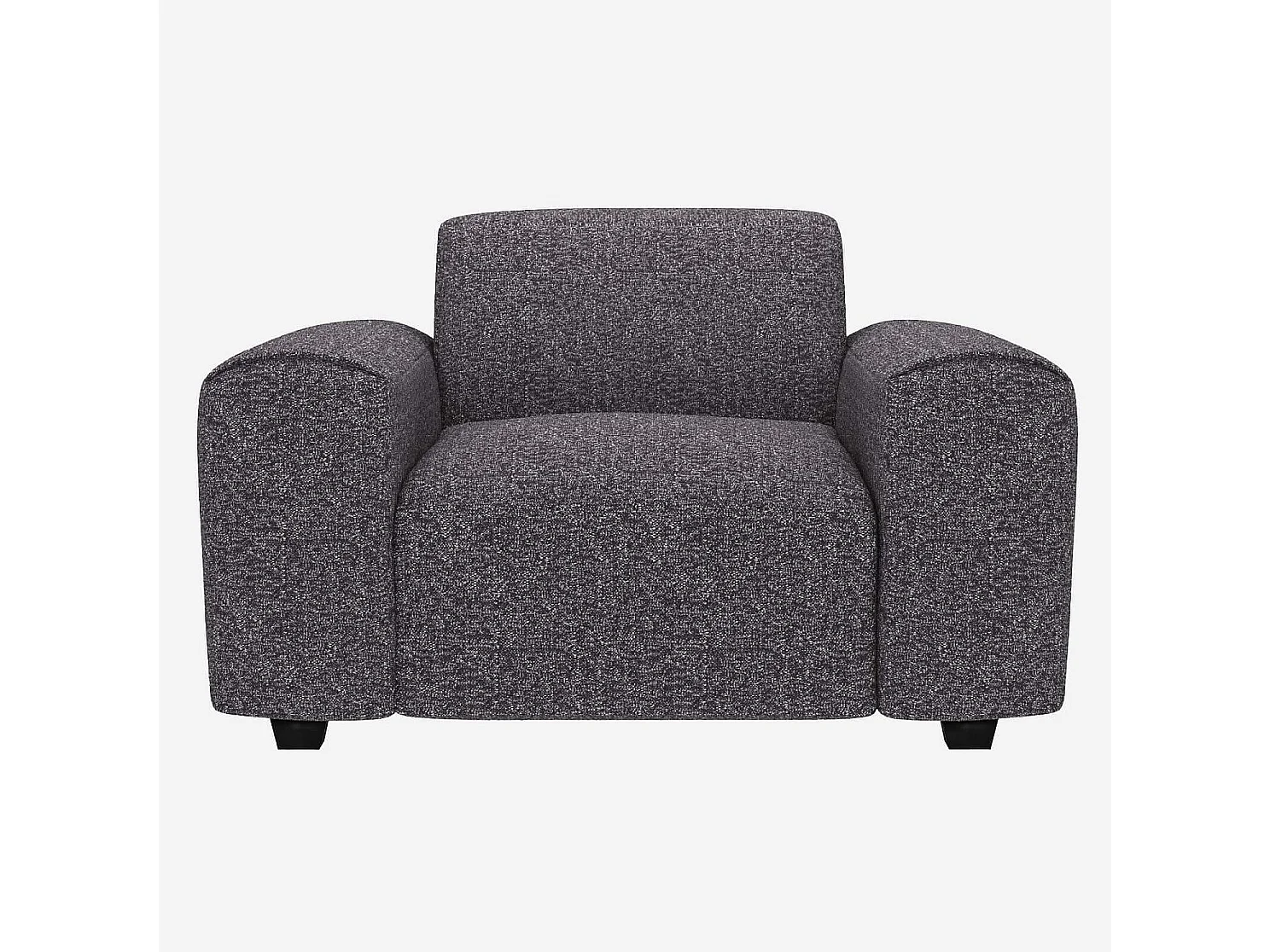 Habitat - Fauteuil en tissu Lucca - Bleu zingué - Posada