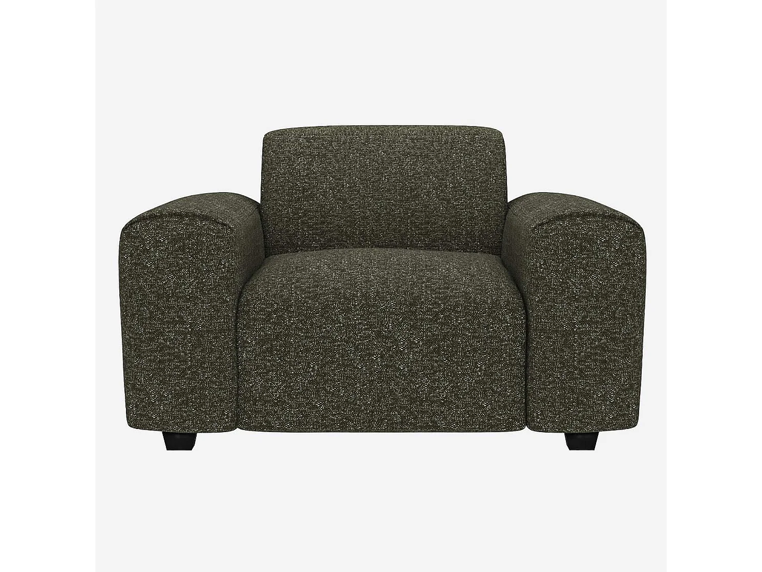 Habitat - Fauteuil en tissu Lucca - Vert mousse - Posada