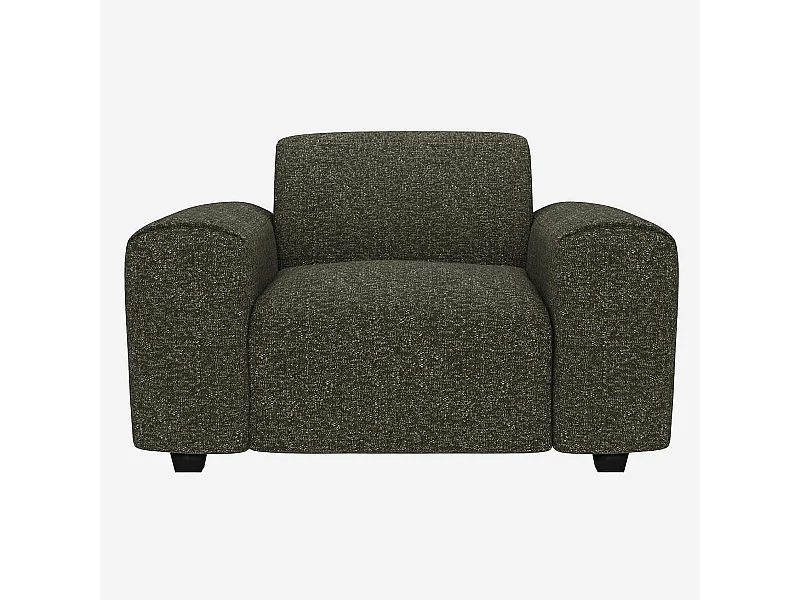 Habitat - Fauteuil en tissu Lucca - Vert mousse - Posada