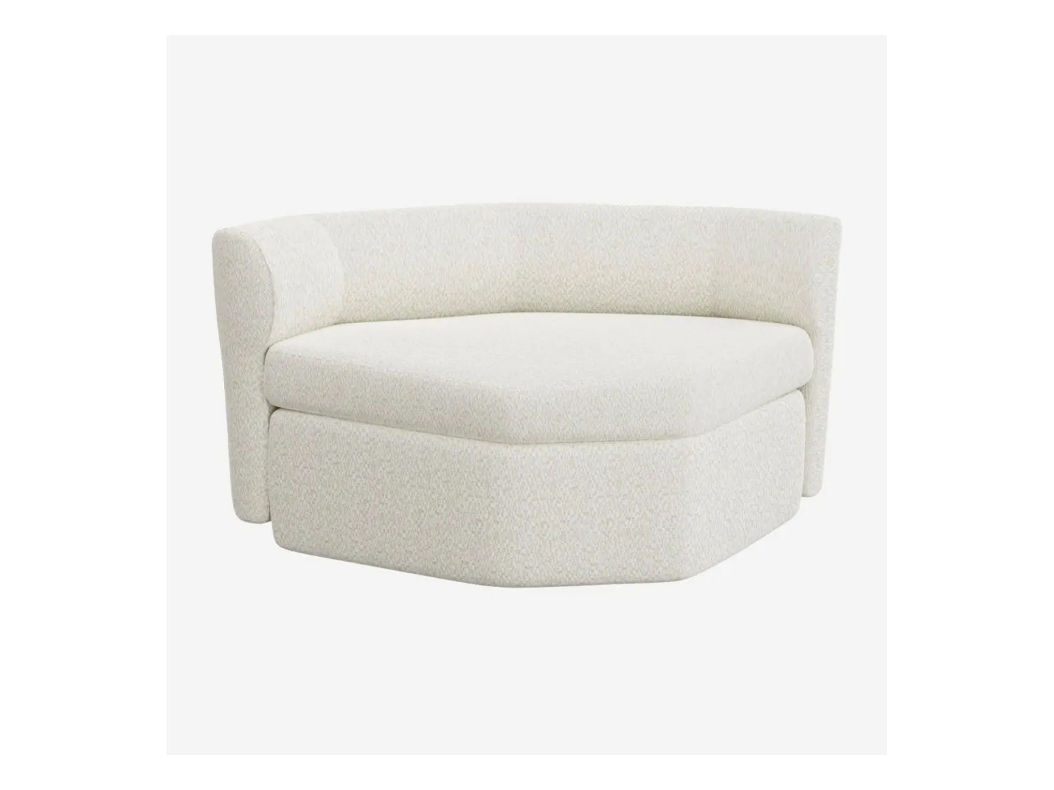 Habitat - Chauffeuse en tissu - Blanc albâtre - Umberto