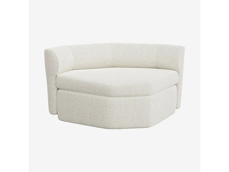 Habitat - Chauffeuse en tissu - Blanc albâtre - Umberto