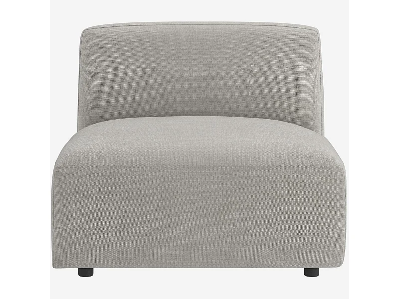 Habitat - Chauffeuse en tissu - Gris perle - Cremi