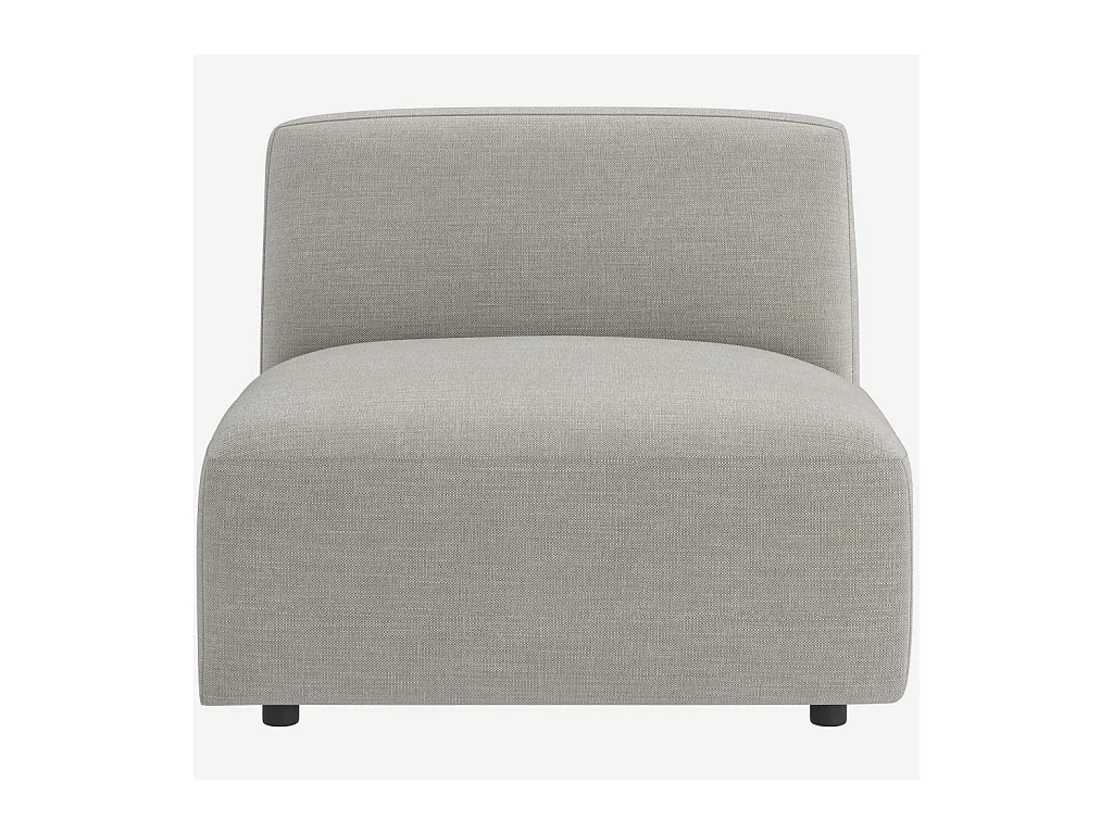 Habitat - Chauffeuse en tissu - Gris perle - Cremi