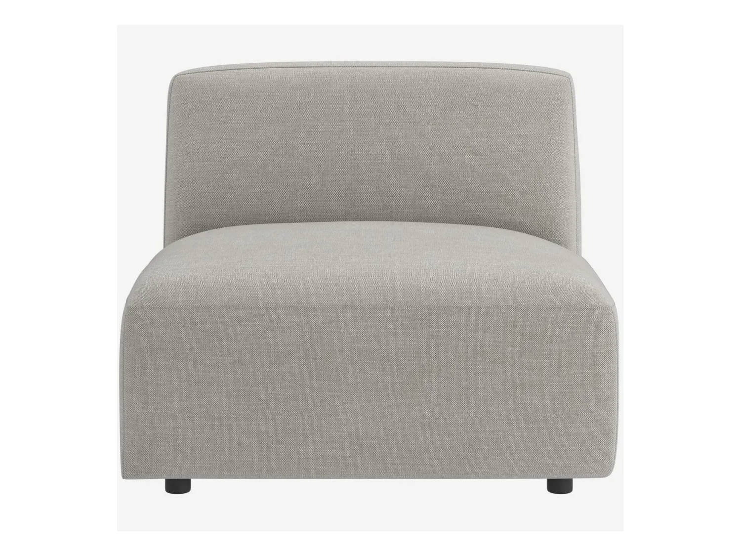Habitat - Chauffeuse en tissu - Gris perle - Cremi