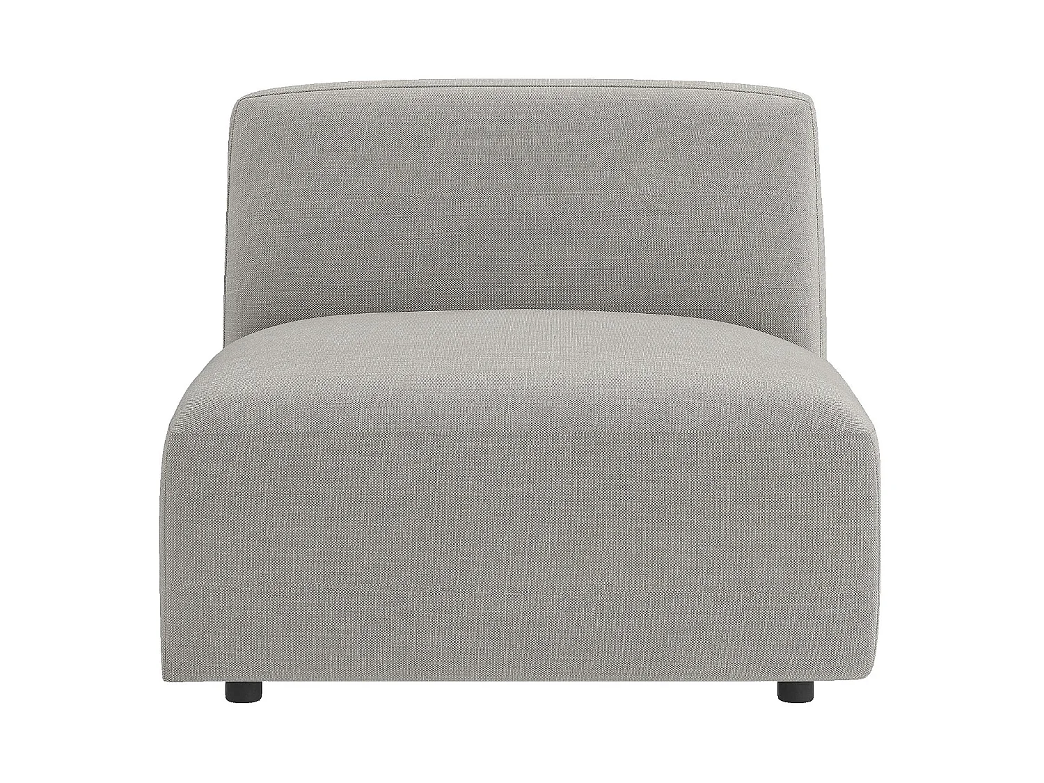 Habitat - Chauffeuse en tissu - Gris perle - Cremi