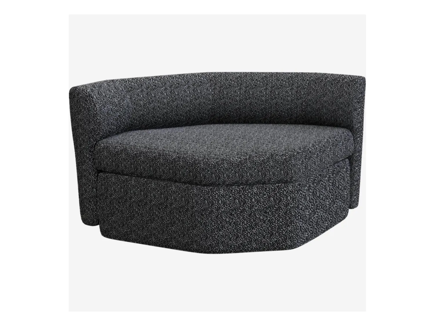 Habitat - Chauffeuse en tissu - Noir obsidienne - Umberto