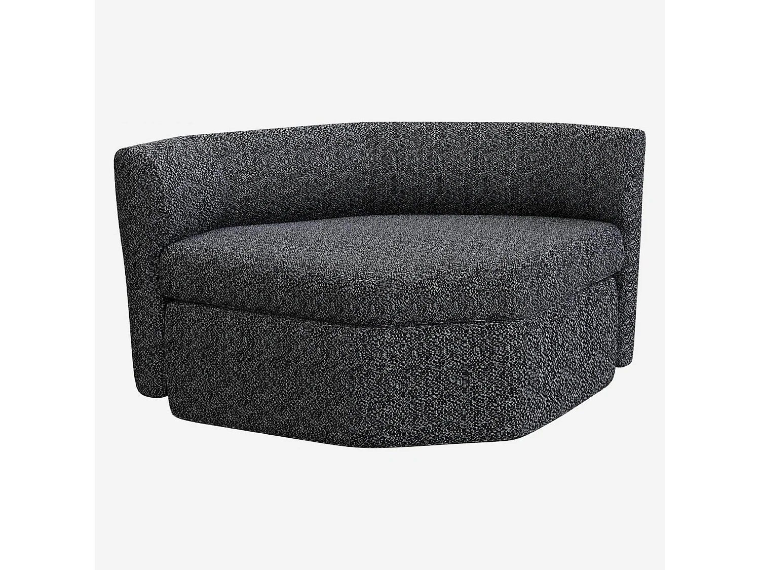 Habitat - Chauffeuse en tissu - Noir obsidienne - Umberto