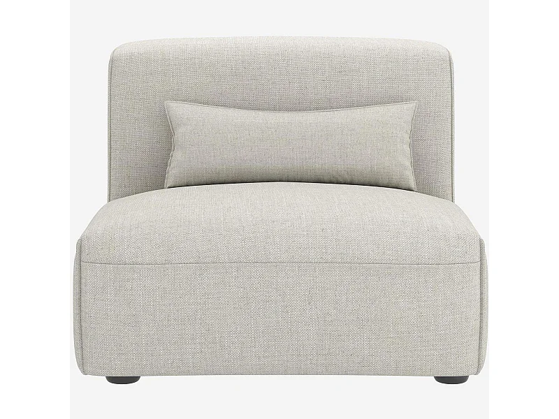 Habitat - Chauffeuse en tissu - Beige mélangé - Kofi