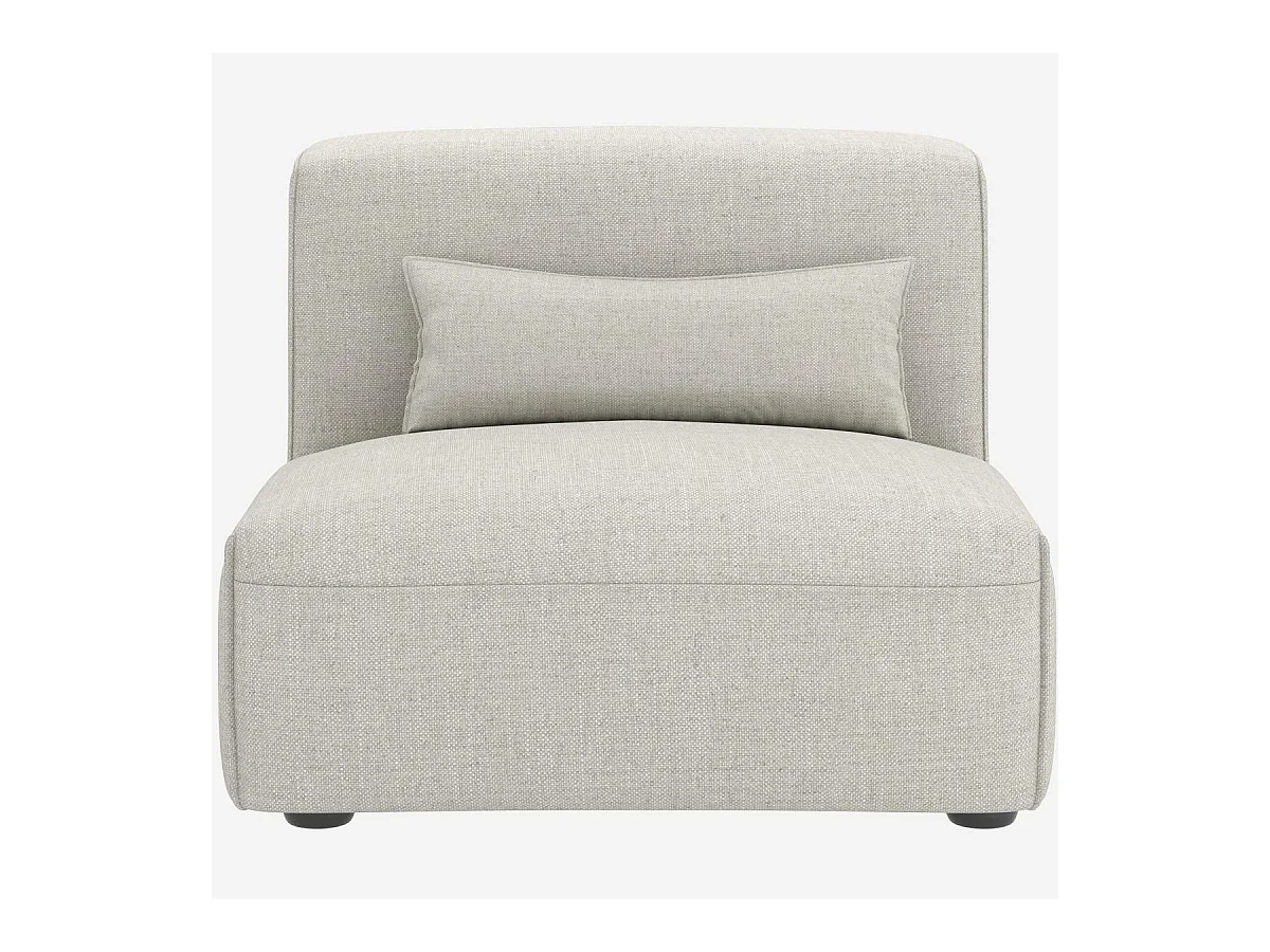 Habitat - Chauffeuse en tissu - Beige mélangé - Kofi