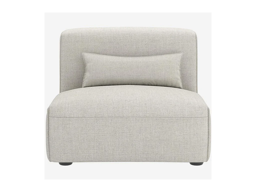 Habitat - Chauffeuse en tissu - Beige mélangé - Kofi