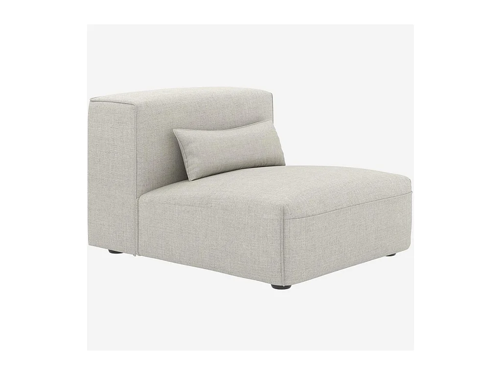 Habitat - Chauffeuse en tissu - Beige mélangé - Kofi