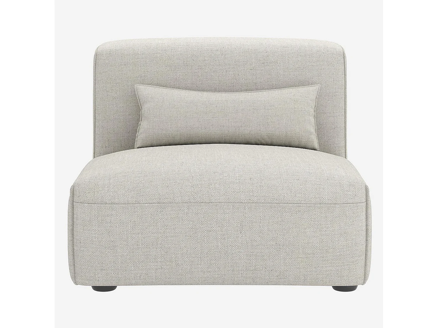 Habitat - Chauffeuse en tissu - Beige mélangé - Kofi