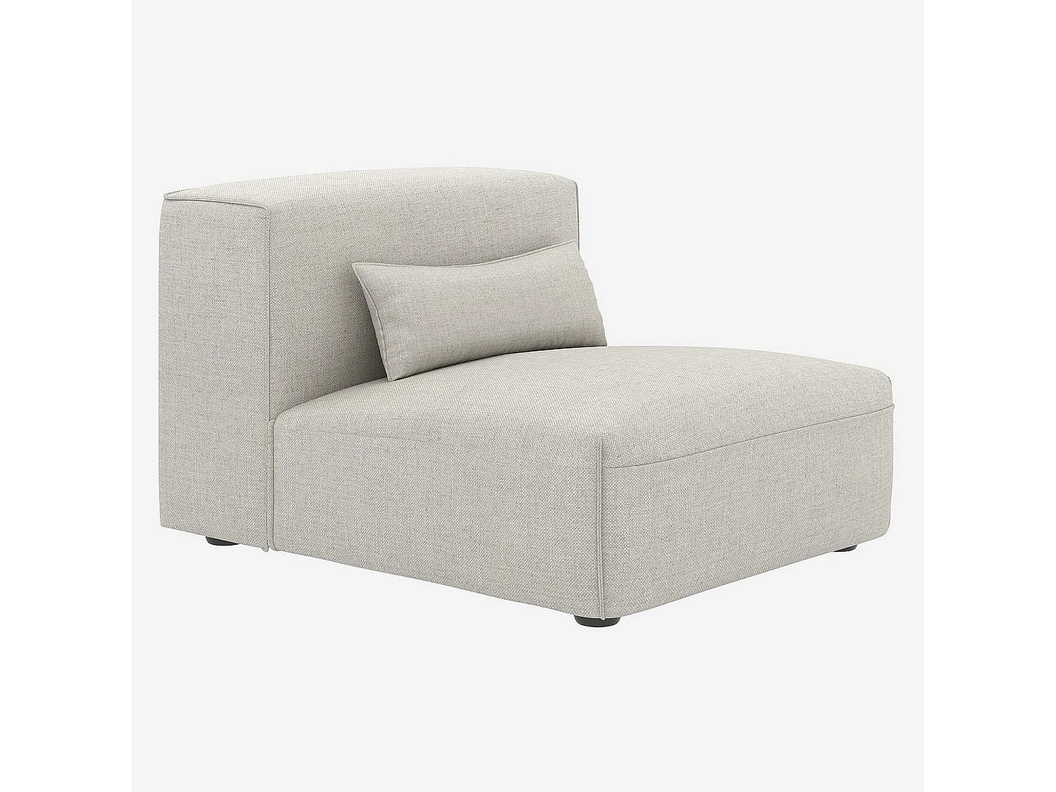 Habitat - Chauffeuse en tissu - Beige mélangé - Kofi