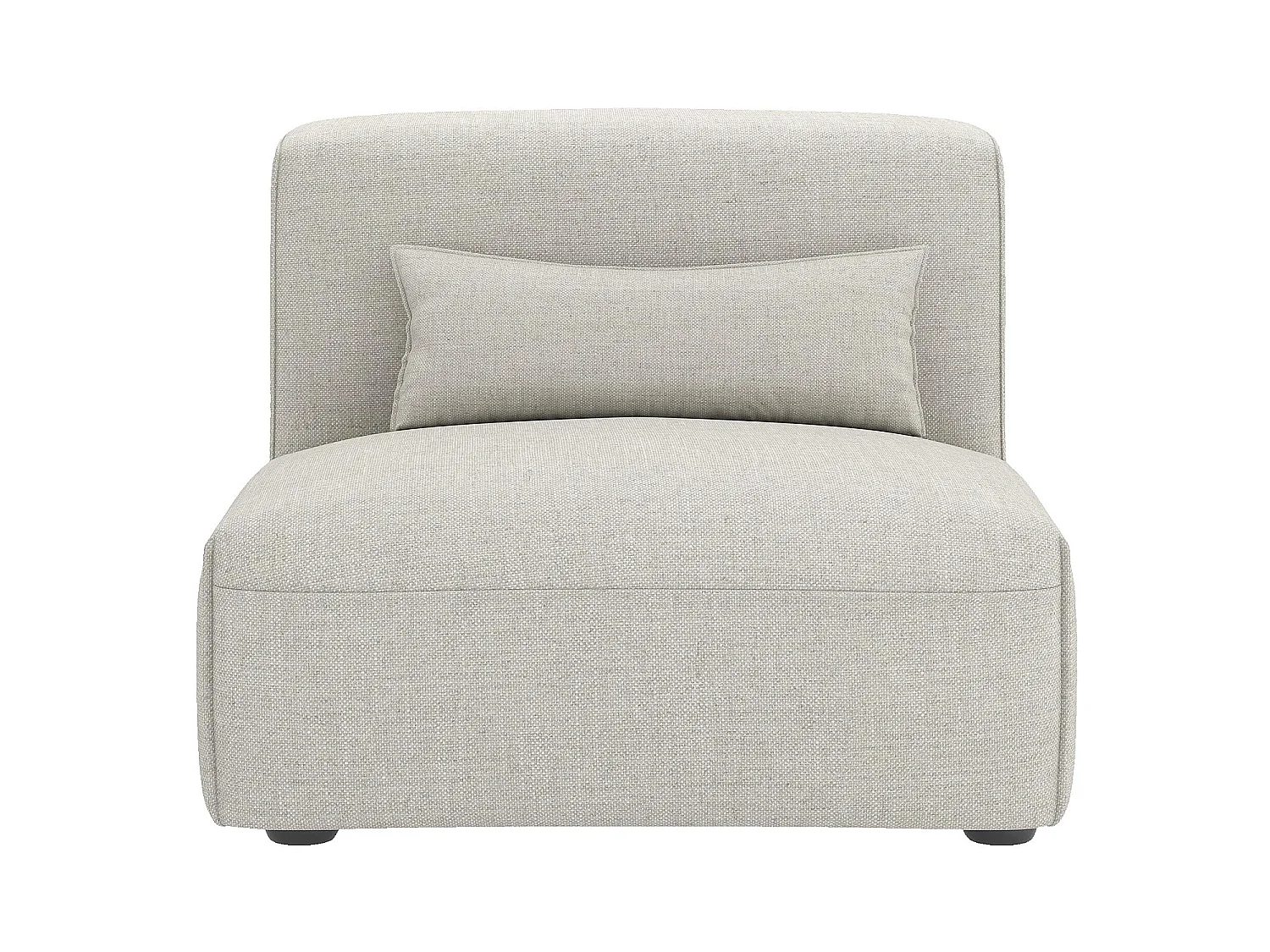 Habitat - Chauffeuse en tissu - Beige mélangé - Kofi