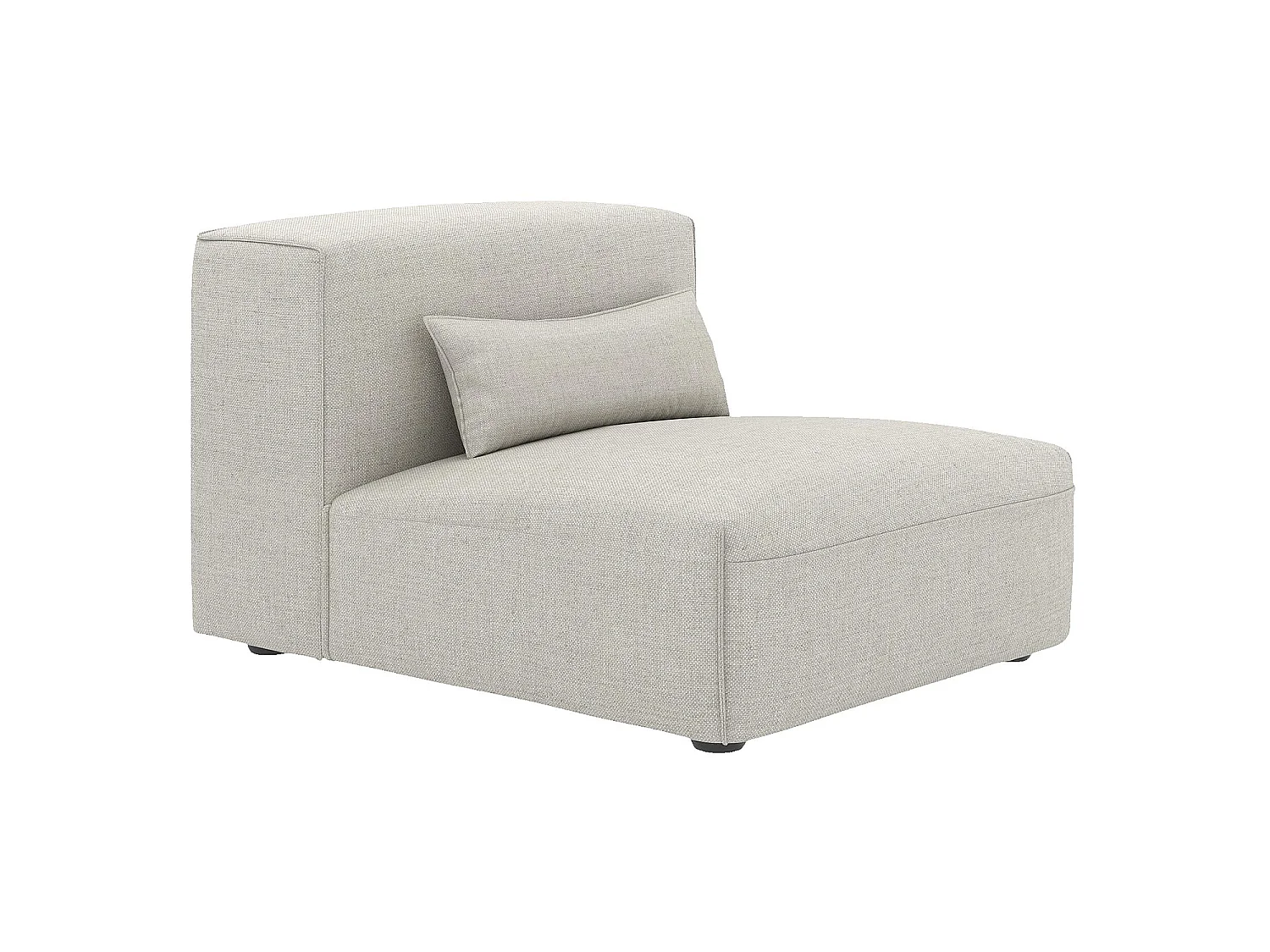Habitat - Chauffeuse en tissu - Beige mélangé - Kofi