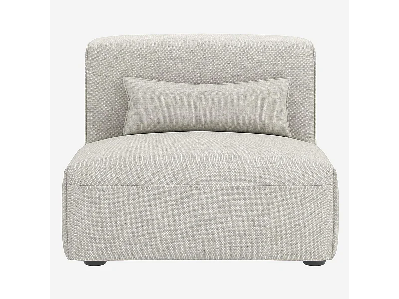 Habitat - Chauffeuse en tissu - Beige mélangé - Kofi