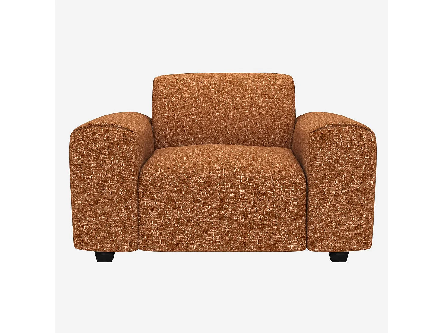 Habitat - Fauteuil en tissu Lucca - Marron noisette - Posada