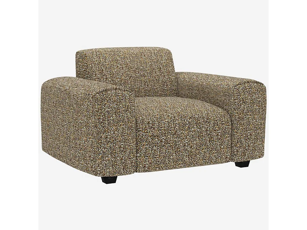 Habitat - Fauteuil en tissu Venezia - Vert lichen - Posada