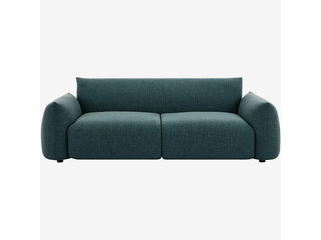 Habitat - Canapé de jardin 3 places en tissu imperméable - Bleu canard - Icapui