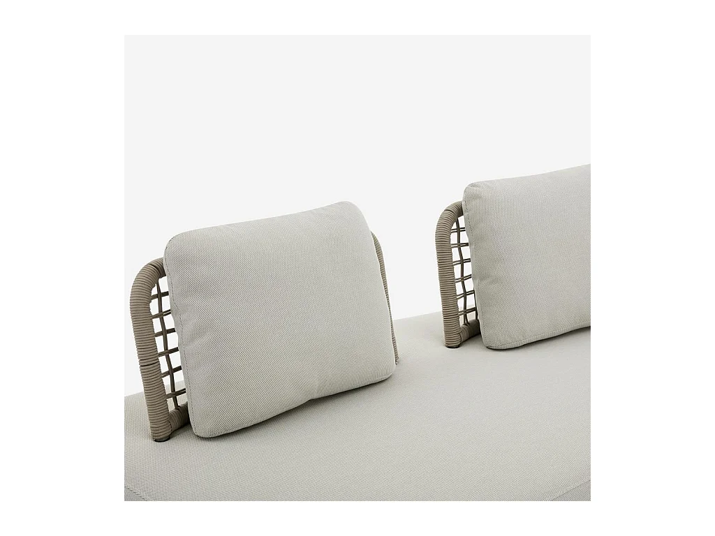 Habitat - Canapé de jardin 2 places en tissu imperméable - Beige muscade - Maraba