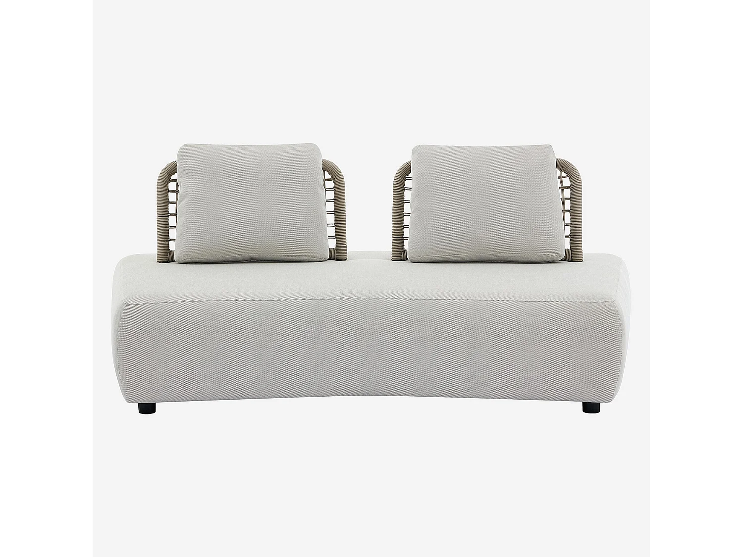 Habitat - Canapé de jardin 2 places en tissu imperméable - Beige muscade - Maraba