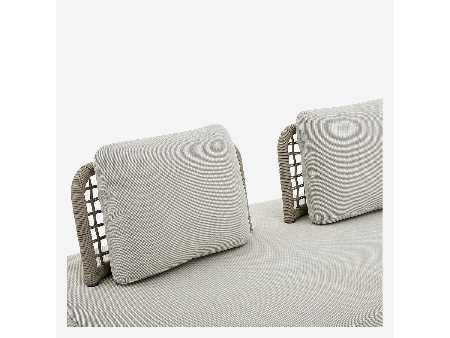 Habitat - Canapé de jardin 2 places en tissu imperméable - Beige muscade - Maraba