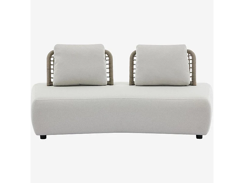 Habitat - Canapé de jardin 2 places en tissu imperméable - Beige muscade - Maraba