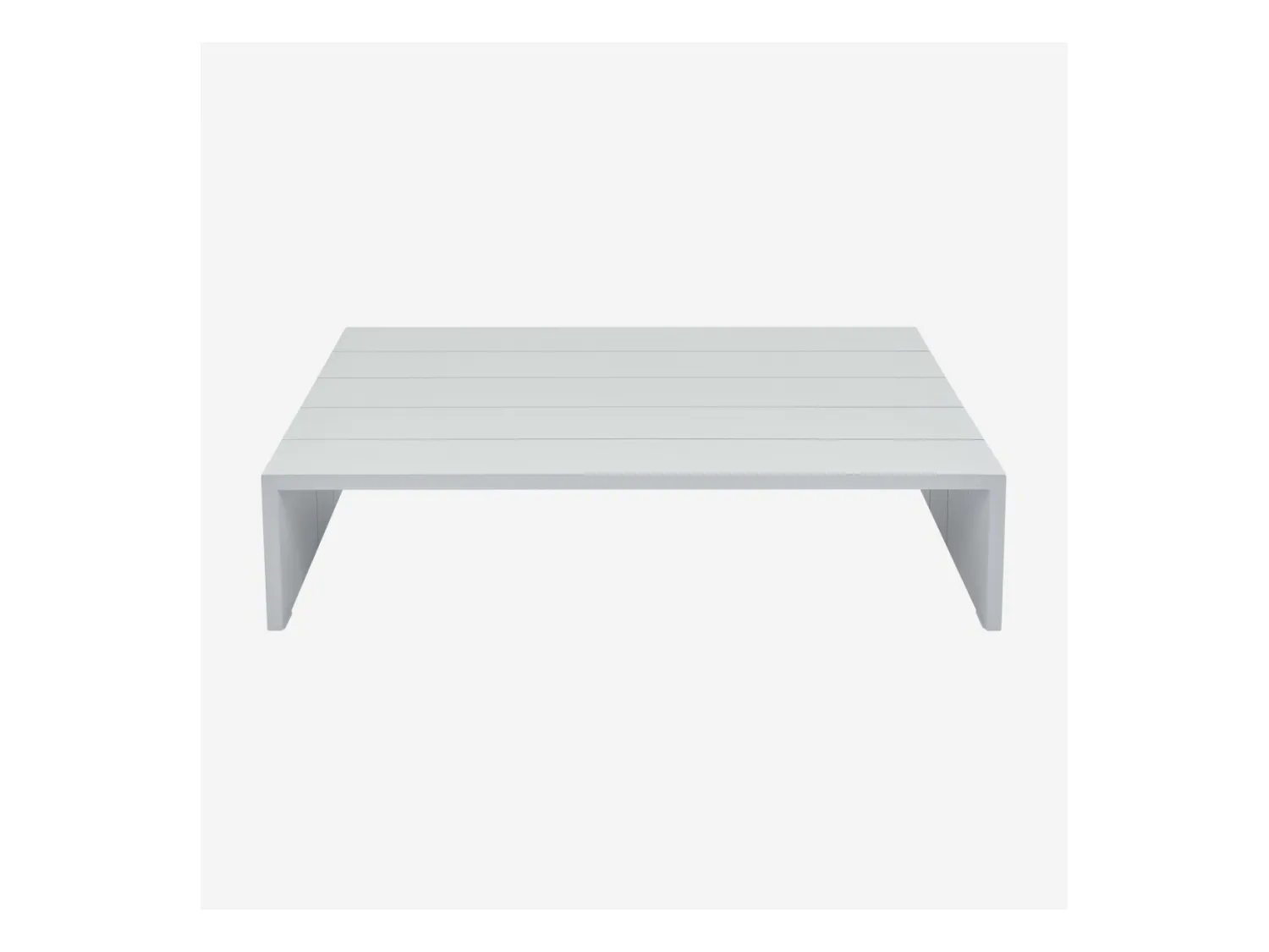 Habitat - Table basse de jardin en aluminium - Blanc opalin - Imarui