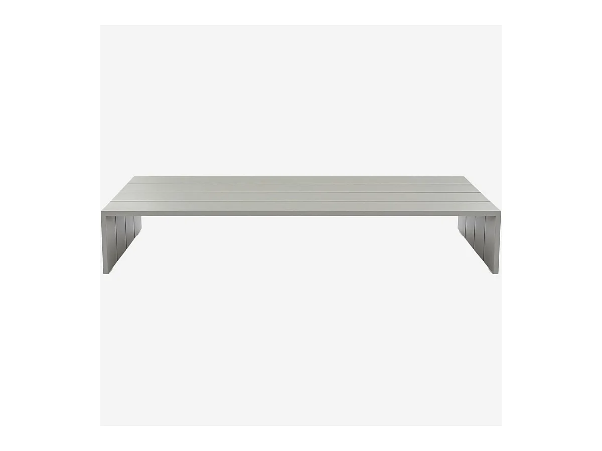 Habitat - Table basse de jardin en aluminium - Gris soie - Imarui