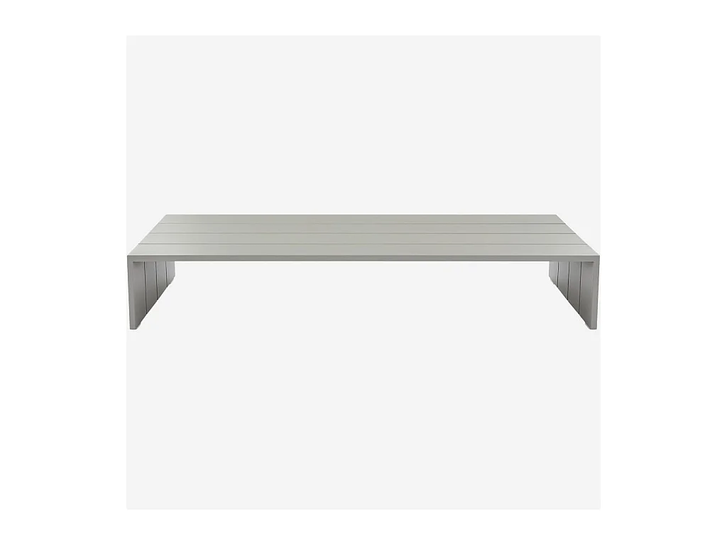 Habitat - Table basse de jardin en aluminium - Gris soie - Imarui