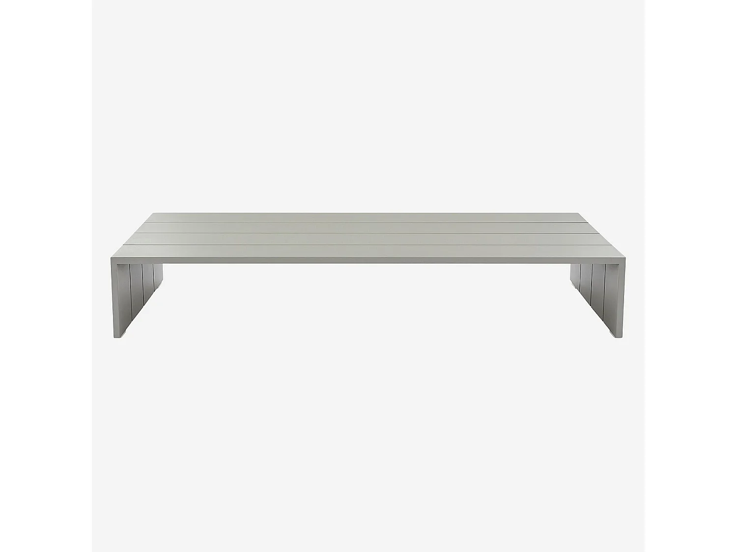 Habitat - Table basse de jardin en aluminium - Gris soie - Imarui