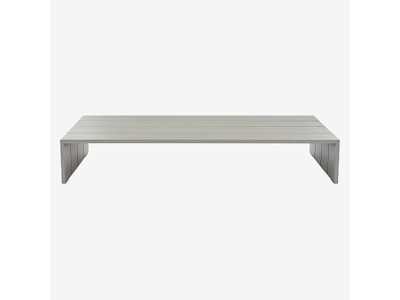 Habitat - Table basse de jardin en aluminium - Gris soie - Imarui