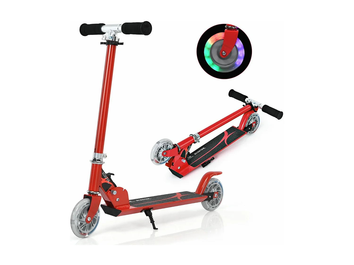 Trottinette enfant 2 roues patinette enfant pliable scooter enfant