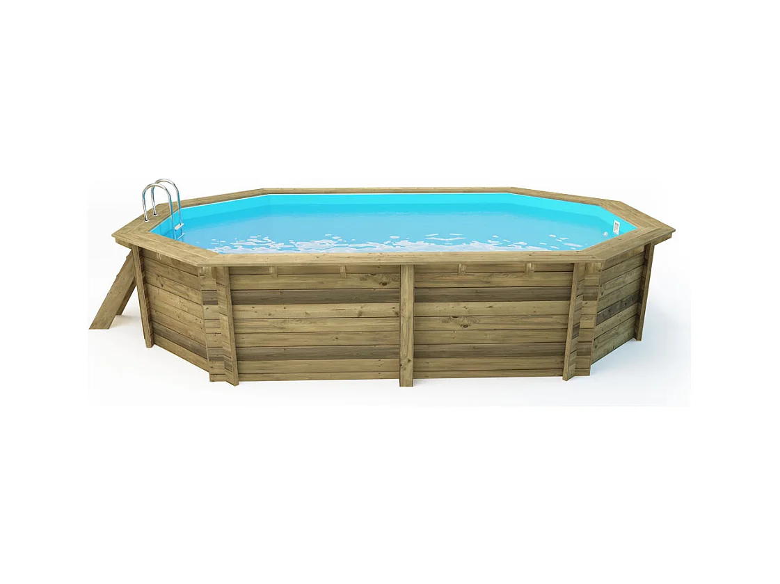 Piscina de madera "Miami 145" - 4,86 x 3,36 x 1,45 m