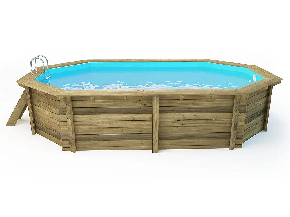 Piscina de madera "Miami 145" - 4,86 x 3,36 x 1,45 m