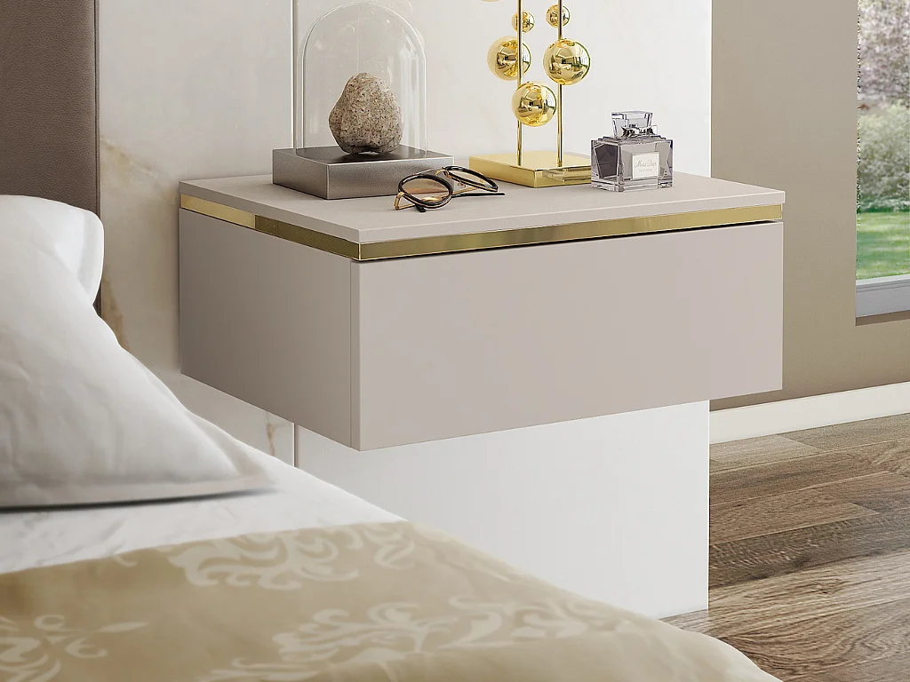 Mesa de Cabeceira AMBIHOME ALURA - Caxemira, C49xP38xA20cm