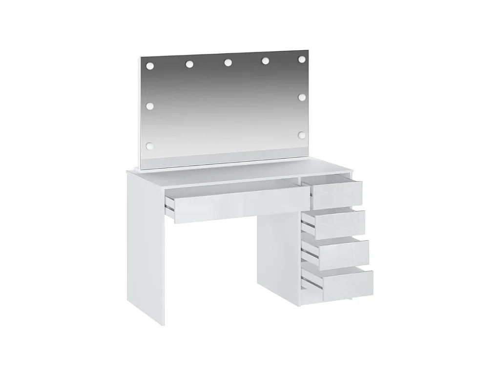 Toucador c/espelho AMBIHOME LITE 02 - Branco, C120xP55xA143cm