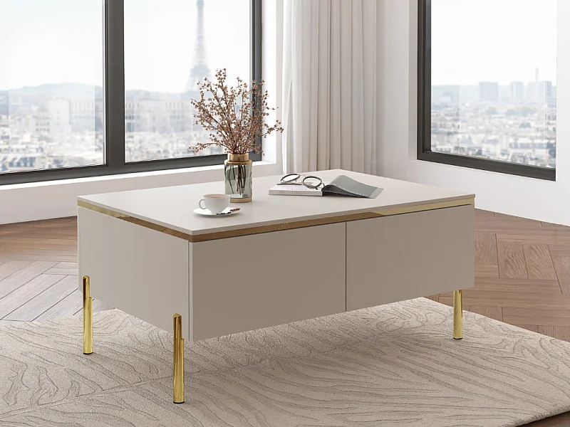 Mesa de Centro AMBIHOME ALURA - Caxemira, C90xP60xA48cm