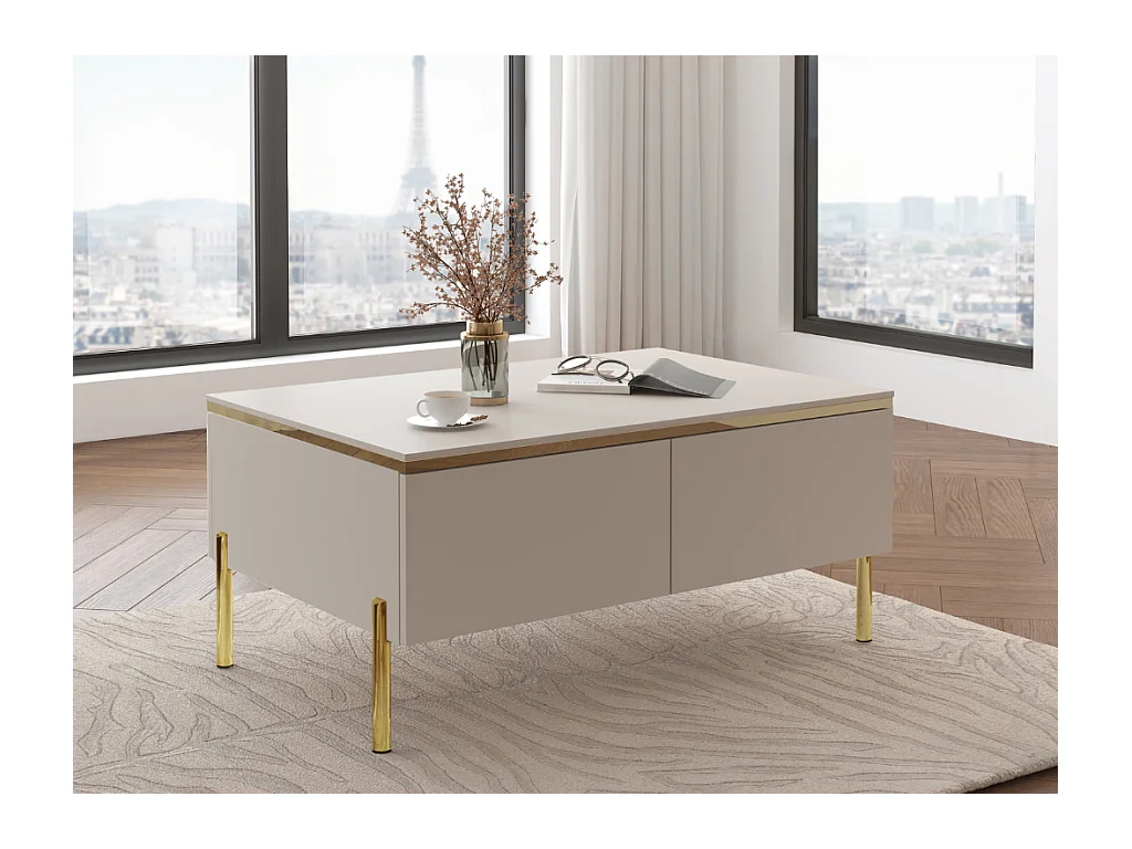 Mesa de Centro AMBIHOME ALURA - Caxemira, C90xP60xA48cm