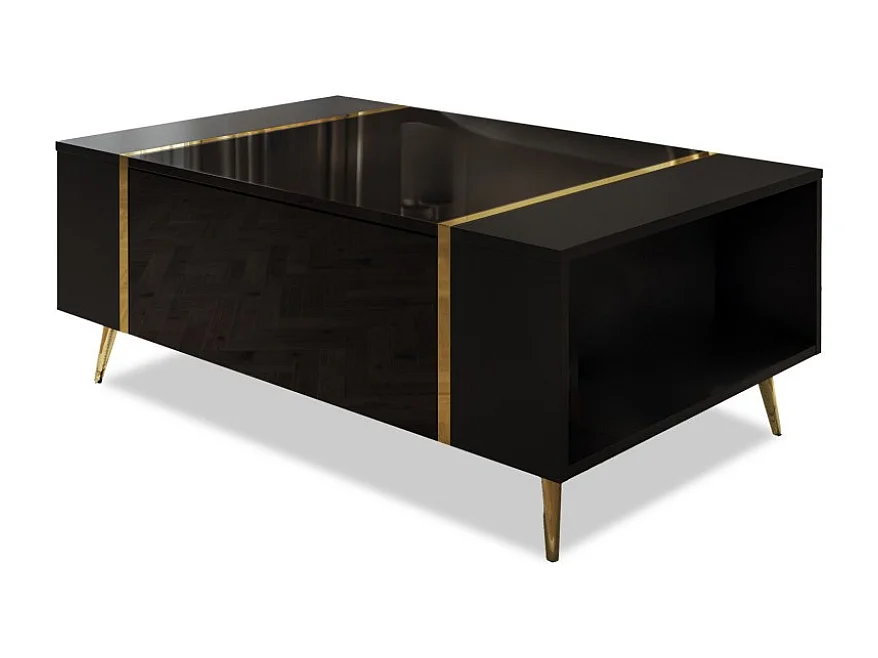Mesa de Centro AMBIHOME BRONX - Preto, C104xP65xA41cm