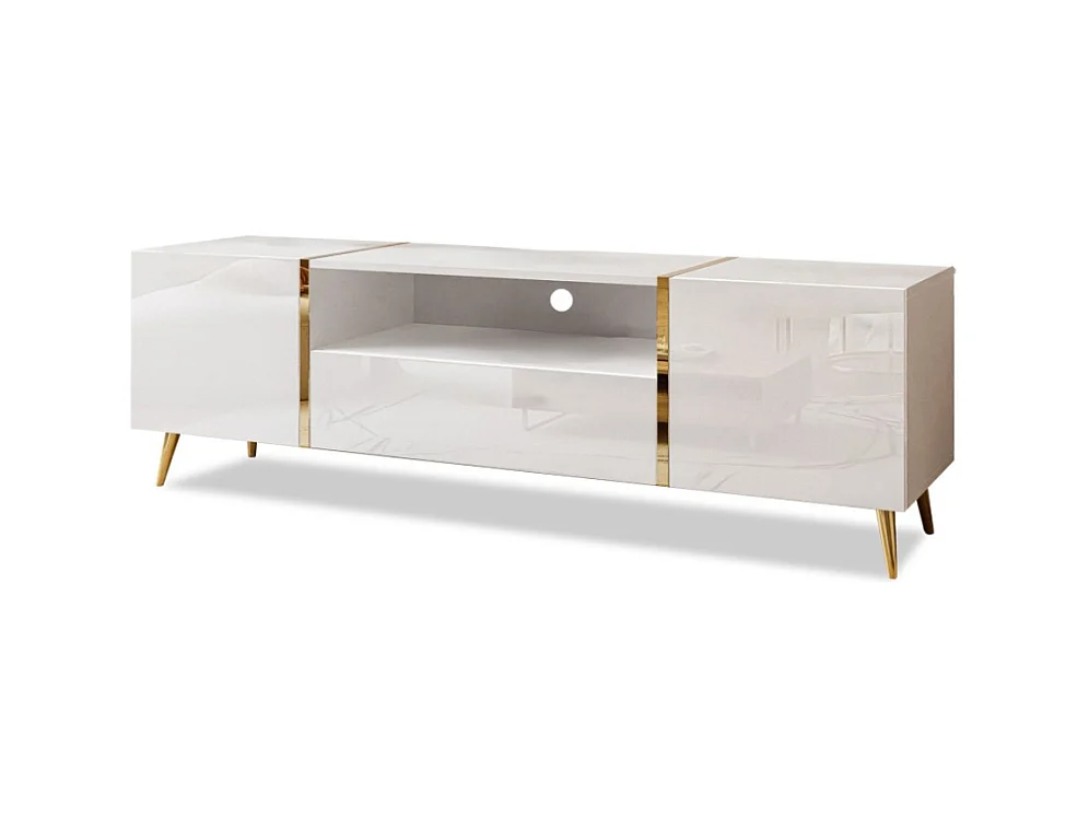 Móvel TV AMBIHOME BRONX - Branco, C158xP41xA52cm