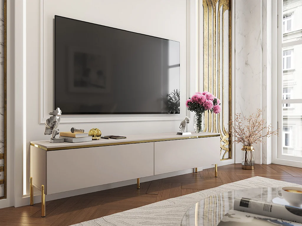 Móvel TV AMBIHOME ALURA - Caxemira, C180xP40xA32cm