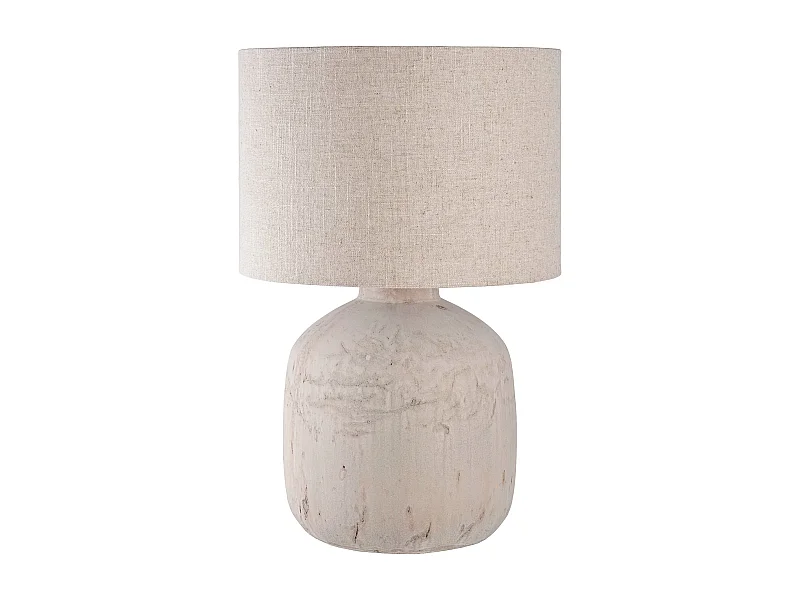 Lampe de table BILBY – Base en céramique et abat-jour textile