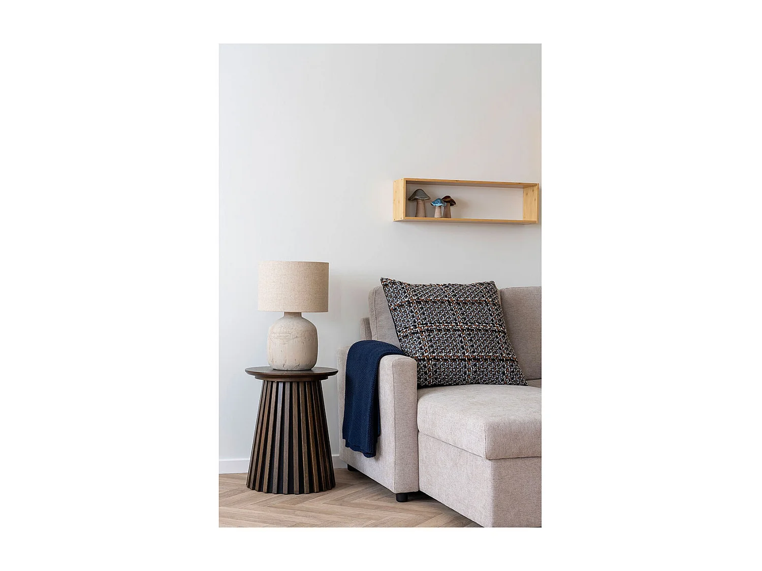 Bilby lampe de table 150cm câble marron clair.