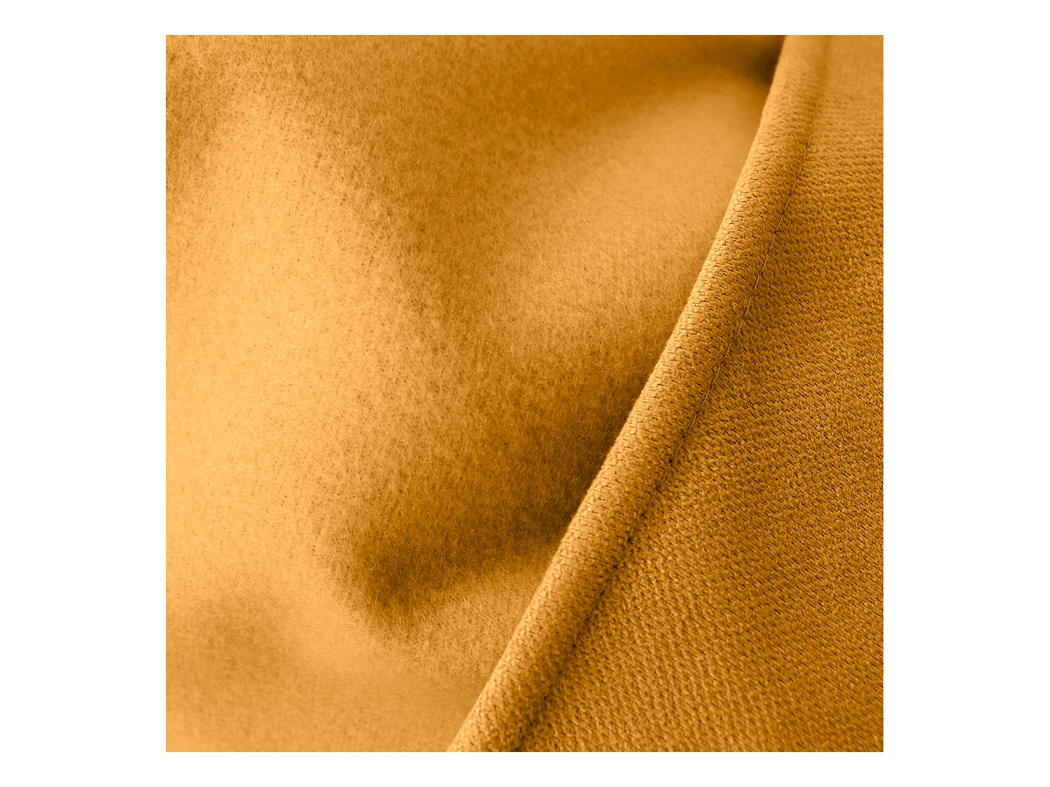 2 rideaux thermique à œillets, jaune moutarde, 135x240cm, doublure polaire, collection Nordica