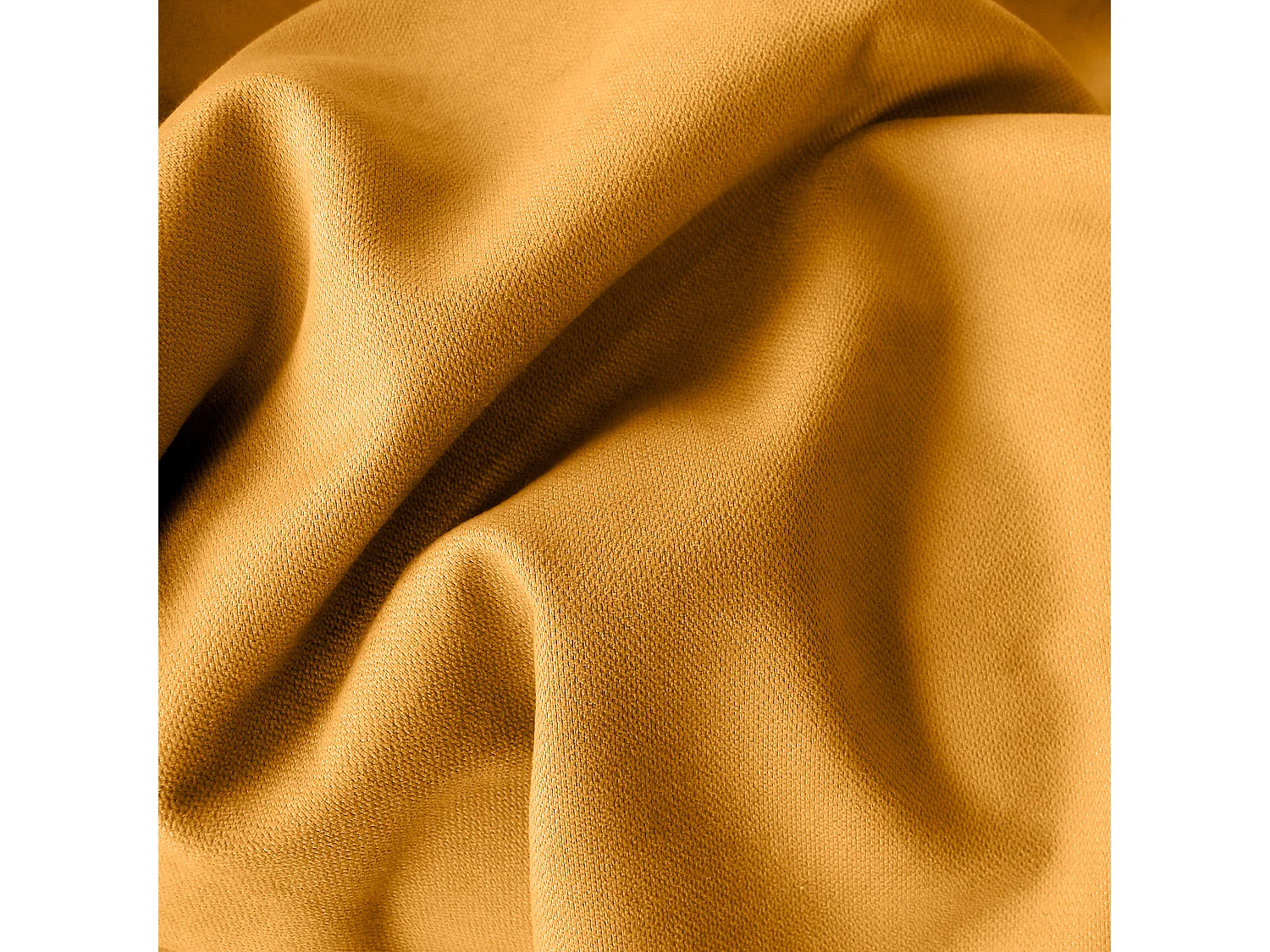 2 thermische gordijnen met oogjes, mosterdgeel, 135x240cm, fleece voering, collectie Nordica