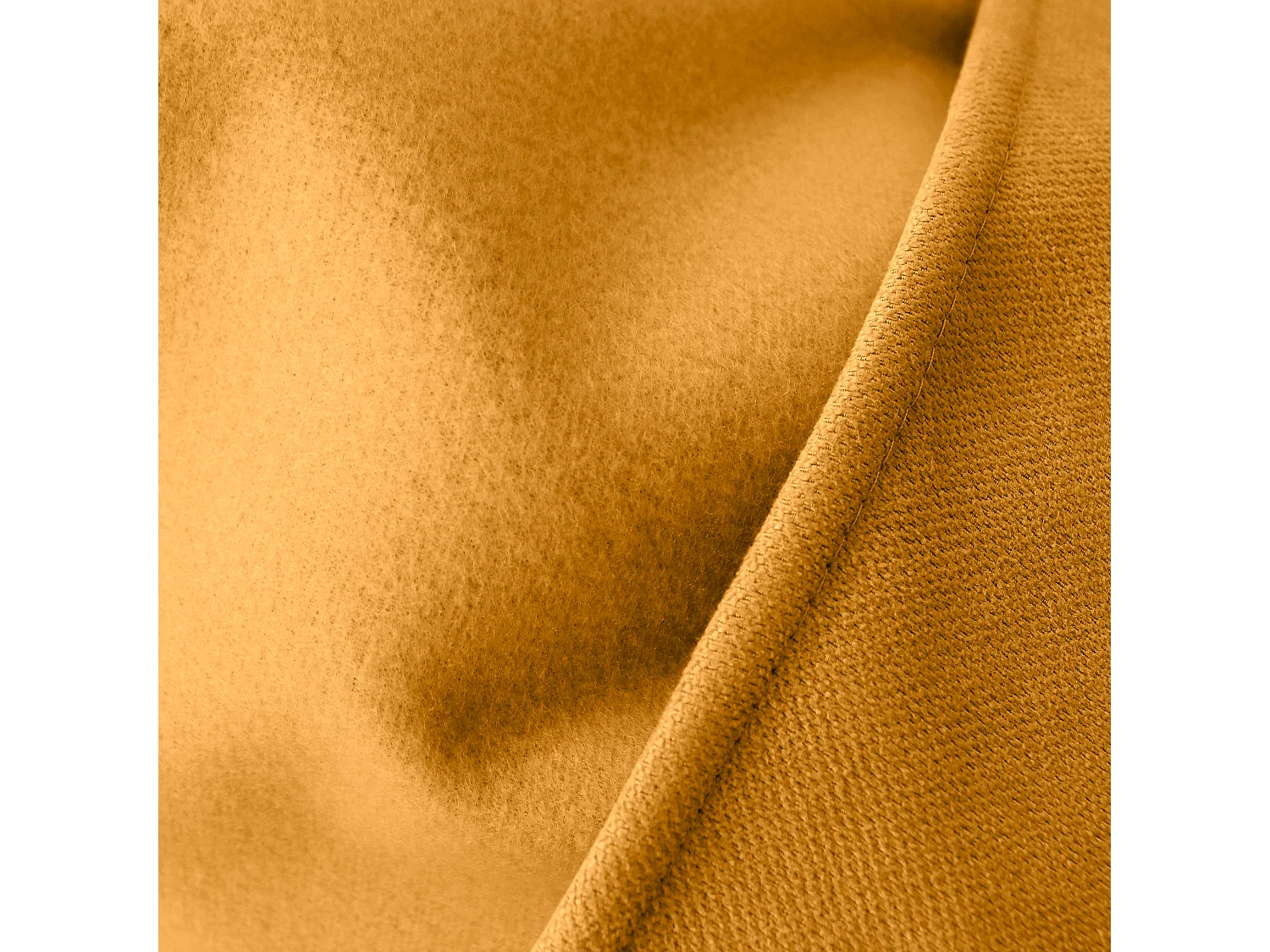 2 rideaux thermique à œillets, jaune moutarde, 135x240cm, doublure polaire, collection Nordica