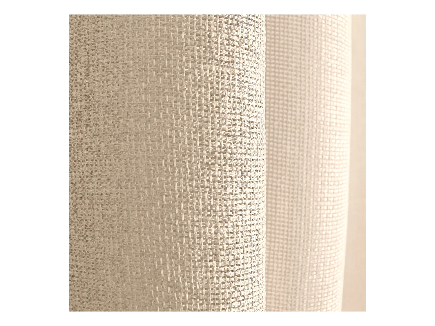 Lot de 2 voilages ajourés avec oeillets, 140x240cm, beige écru, collection Jelly