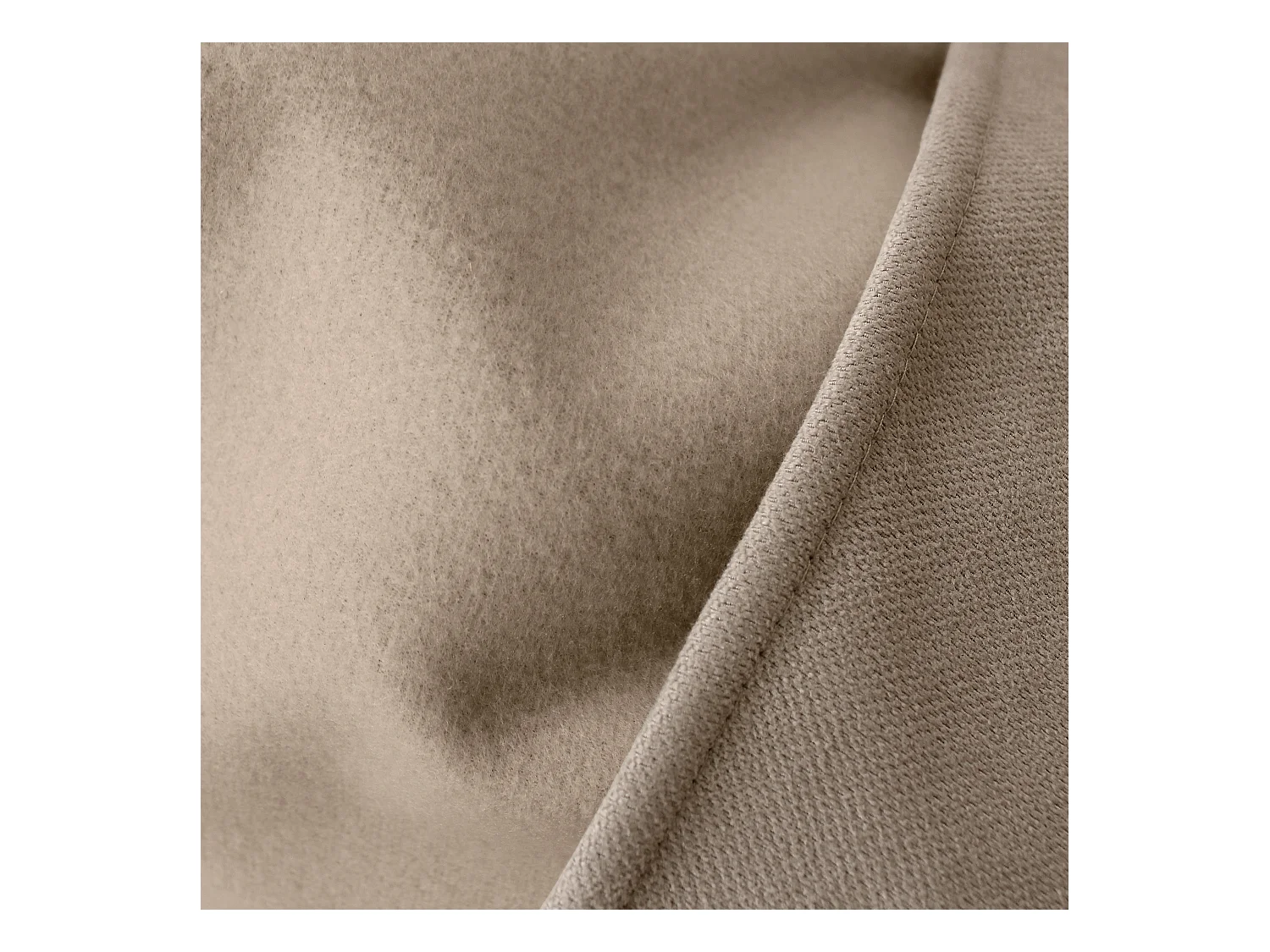 2 rideaux thermique à œillets, beige naturel, 135x240cm, doublure polaire, collection Nordica