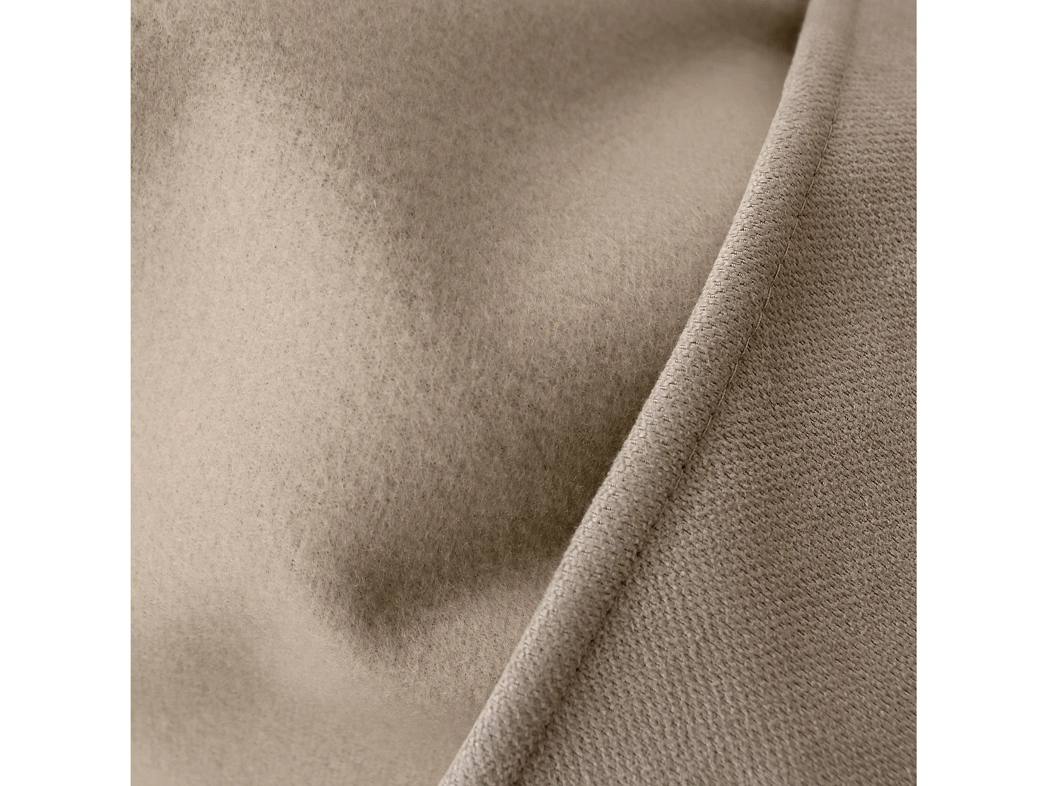 2 thermische gordijnen met zeilringen, naturel beige, 135x240cm, fleece voering, collectie Nordica